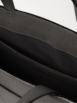 Thumbnail for your product : Valextra Pebble-Grain Leather Tote Bag - Men - Gray