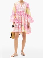 Thumbnail for your product : Juliet Dunn Mirror-work Tiered Gauze Dress