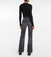 Thumbnail for your product : Courreges High-rise flared jeans