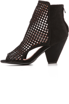 Thumbnail for your product : Jeffrey Campbell Retain Perf Peep Toe Booties
