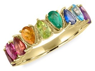 My Story Rainbow Lola 14K Yellow Gold & Mixed-Stone Ring