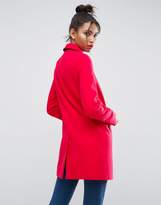 Thumbnail for your product : ASOS Slim Boyfriend Coat With Zip Pocket