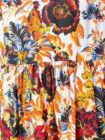 Thumbnail for your product : MSGM floral print wrap maxi dress