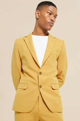 yellow suit coat