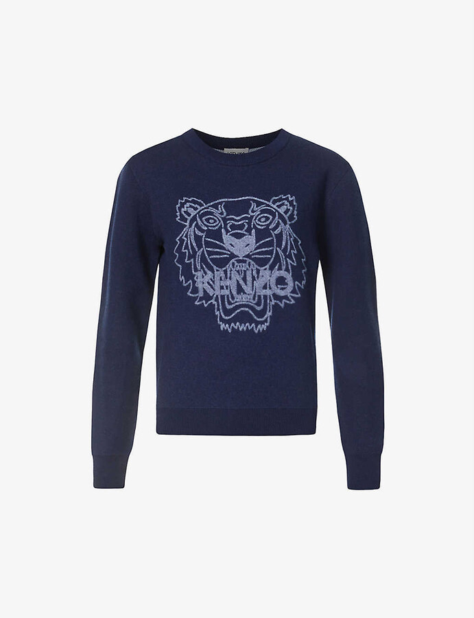 kenzo blue sweater