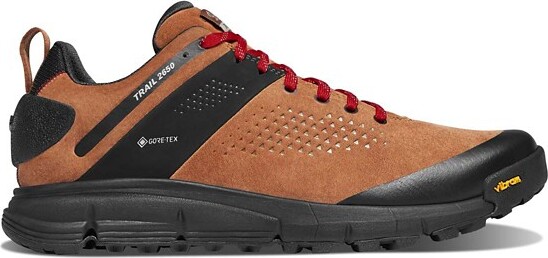 Men's Danner Trail 2650 Suede GTX Hiking Shoes 10 Wide Brown/Red