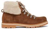 Thumbnail for your product : Montelliana Camelia Shearling Lined Suede Boots - Womens - Tan