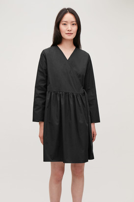 COS Pleated Fold-Over Dress