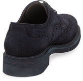 Thumbnail for your product : Magnanni Suede Wing-Tip Lace-Up, Blue