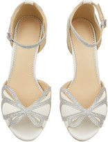 Thumbnail for your product : Monsoon Glitter and Satin Bridal Kitten Sandals Ivory