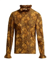 Thumbnail for your product : Borgo de Nor Veronica Leopard-print Blouse - Leopard