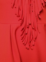 Thumbnail for your product : MSGM fringed V-neck flared dress