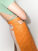 Thumbnail for your product : Dodo Bar Or Teri two-tone quilted midi skirt