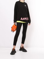 Thumbnail for your product : AAPE BY *A BATHING APE® Aape Unus embroidered leggings