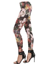 Thumbnail for your product : Blumarine Printed Viscose Jersey Leggings