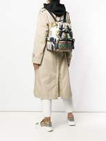 Thumbnail for your product : Burberry multicoloured logo archive scarf backpack