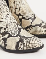 Thumbnail for your product : Call it SPRING grilin ankle heeled boots in snake