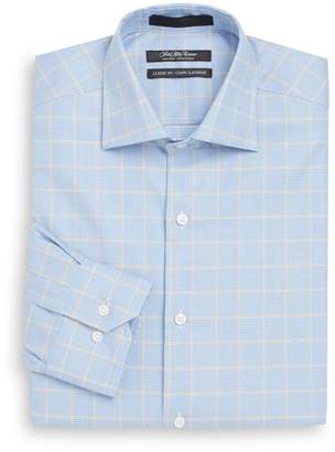 Saks Fifth Avenue Classic-Fit Plaid Cotton Dress Shirt