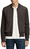 Thumbnail for your product : Tom Ford Suede-Front Merino Wool Zip Cardigan