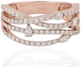 Thumbnail for your product : Artisan 18Kt Rose Gold Pave Diamond Ring