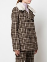 Thumbnail for your product : Adam Lippes Double-Breasted Plaid Jacket