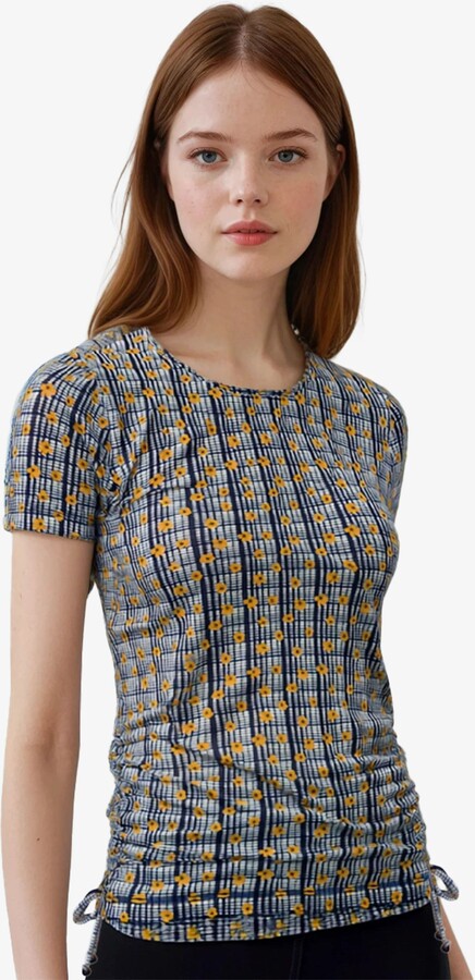 Calypsa Short Sleeve Adele Swim Top