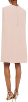 Thumbnail for your product : Jenny Packham Cape-effect Crystal-embellished Crepe Mini Dress