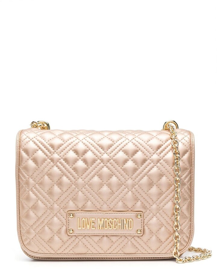Love Moschino Gold Handbags | ShopStyle