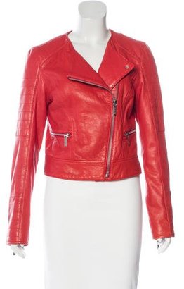 Michael Kors Asymmetrical Leather Jacket