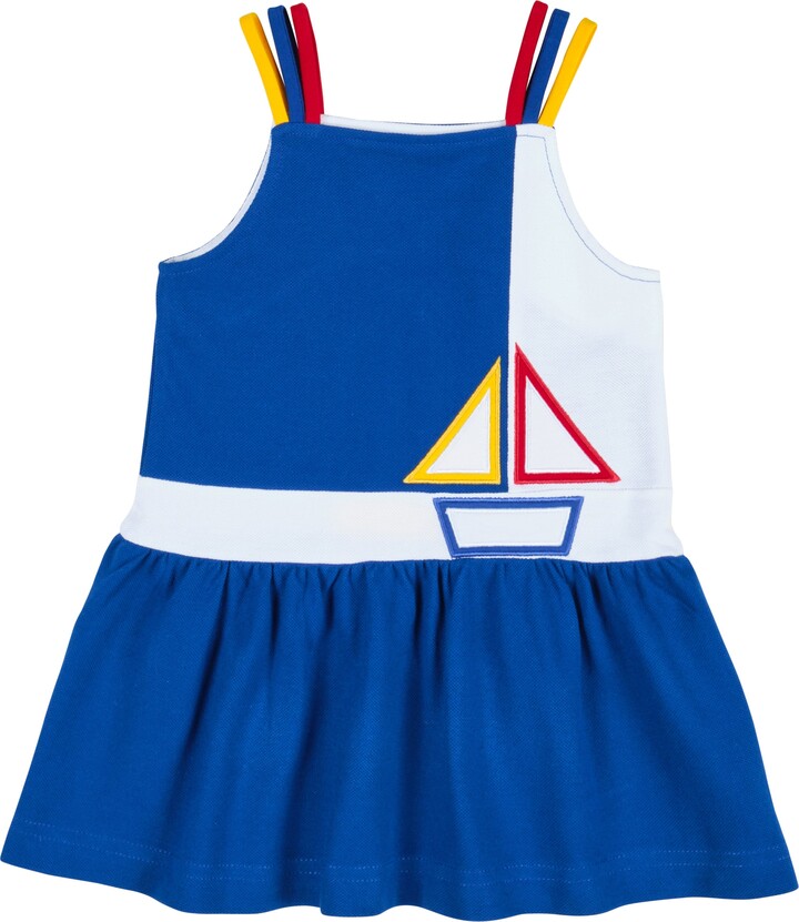 Florence Eiseman Pique Knit Dress With Sailboat