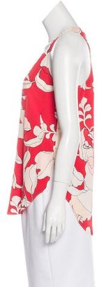 Derek Lam 10 Crosby Silk Floral Print Top w/ Tags