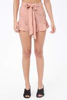 Thumbnail for your product : Forever 21 Floral Belted Shorts