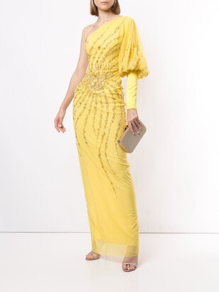 Saiid Kobeisy One-Shoulder Maxi Dress