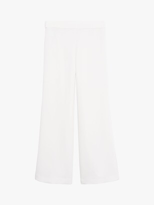 MANGO Drawstring Waist Suit Trousers, White