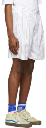 3.1 Phillip Lim White Striped Relaxed Shorts