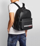 Thumbnail for your product : DSQUARED2 Leather Logo Backpack