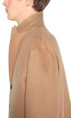 DSQUARED2 Single Breasted Wool & Camel Blend Coat