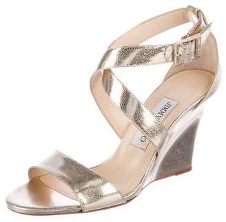 Jimmy Choo Leather Ankle Strap Sandals