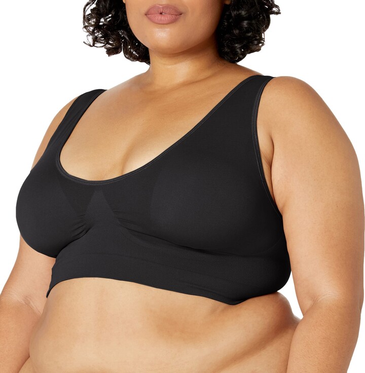 Ahh By Rhonda Shear womens Seamless Double Layer Ahh Bra with Removable  Pads - ShopStyle