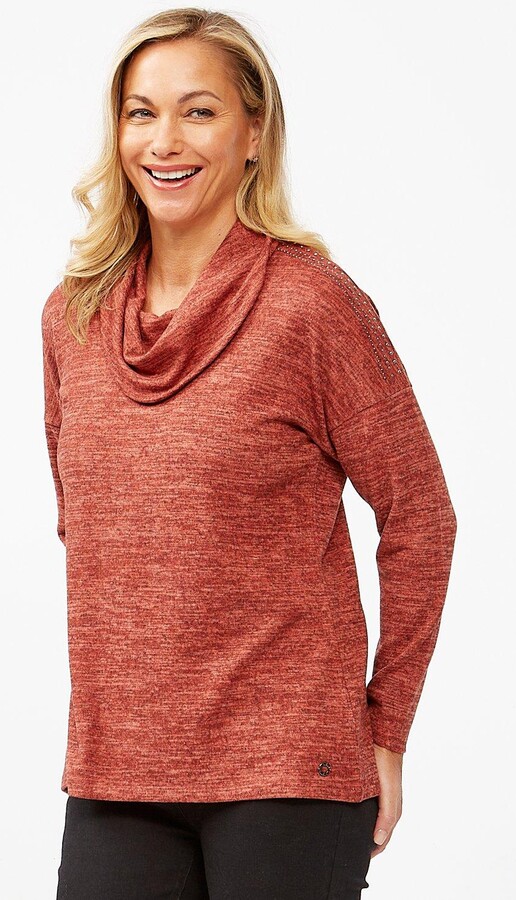Viz-A-Viz Shoulder Embellished Turmeric Top - ShopStyle