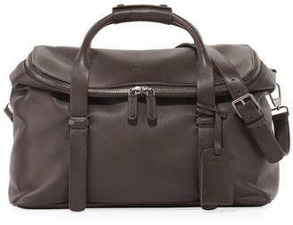 Giorgio Armani Deerskin Leather Weekender Bag, Brown