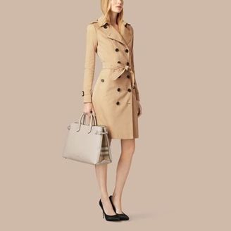 Burberry The Large Banner In Leather And House Check