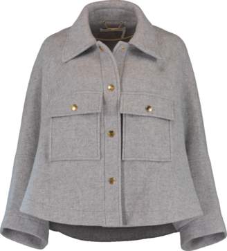 Chloé Wool Capelet Jacket