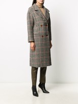 Thumbnail for your product : Alysi Check Herringbone Double-Breasted Coat