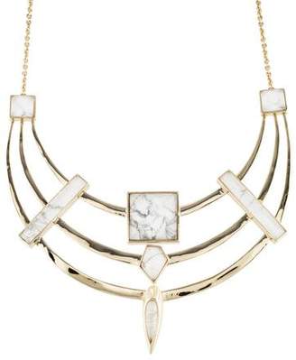 Alexis Bittar Marble Shield Necklace