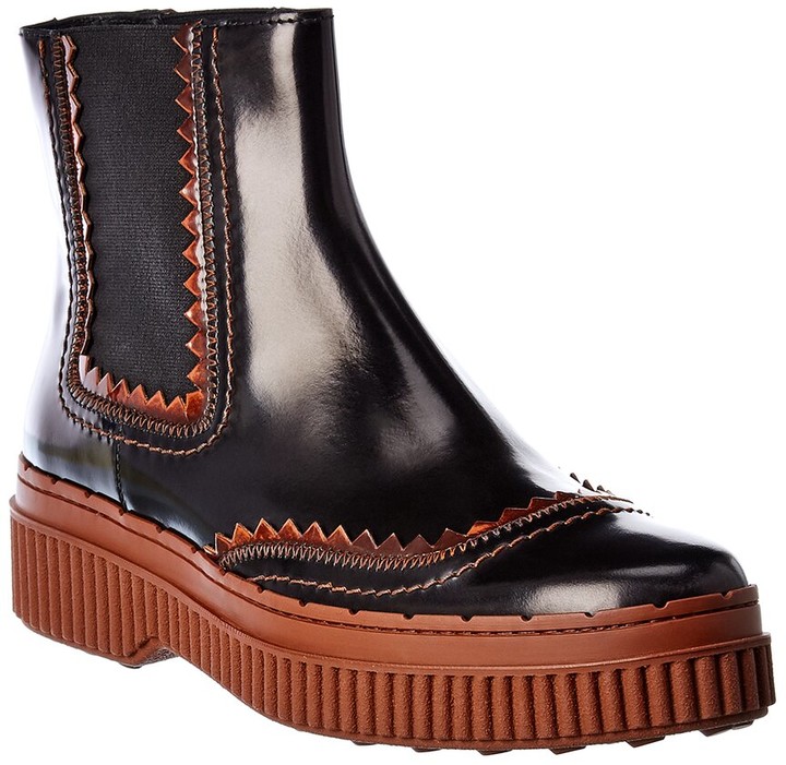 Tod's TodS Leather Chelsea Boot - ShopStyle
