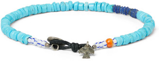 Peyote Bird Pacifico Multi-Stone, Sterling Silver And Leather Bracelet