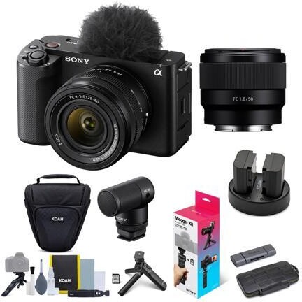 Sony Alpha ZV-E1 Mirrorless Camera (28-60, 50mm Lenses, Accessory Kit)