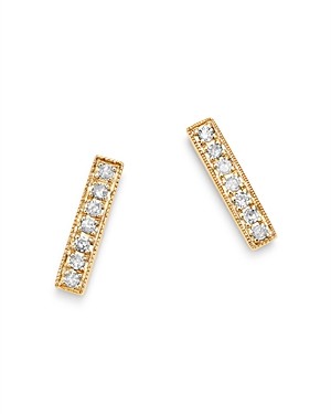 Moon & Meadow Diamond Bar Earrings in 14K Yellow Gold, 0.04 ct. t.w. - 100% Exclusive