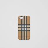 Thumbnail for your product : Burberry Vintage Check and Leather iPhone 8 Case